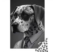 Adult 1000 Piece Jigsaw, Agent Dalmatian, Festive Gift, 70x50cm/1000pcs