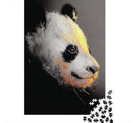 Adult 1000 Piece Jigsaw, Panda Profile Art, Festive Gift, 38x26cm/1000pcs | For relaxed holiday time: Adult jigsaw puzzle with 1000 pieces; for family downtime during the festive period.