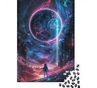 Adult 1000-Piece Jigsaw Puzzle, Cosmic Beam, 70x50cm/1000pcs, for Calm Hands-on Time after Work; Low-dust Pieces for A Tidier Table