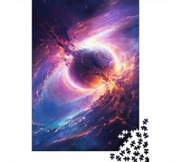 Adult 1000-Piece Jigsaw Puzzle, Cosmic Cataclysm, 38x26cm/1000pcs, for Calm Hands-on Time after Work; Low-dust White Pieces for Sorting