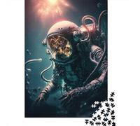 Adult 1000-Piece Jigsaw Puzzle, Diving Into The Unknown, 38x26cm/1000pcs, White Card with A Low-dust Finish; for Calm Concentration at Home