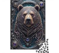 Adult 1000-Piece Jigsaw Puzzle, Galactic Bear Chronicles, 70x50cm/1000pcs; for Calm Hands-on Time after Work; White Card Pieces for A Neat Table