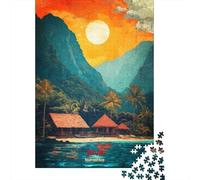 Adult 1000-Piece Jigsaw Puzzle, Java Art, 70x50cm/1000pcs, White Pieces for Organised Sorting; A Rewarding Project to Return to