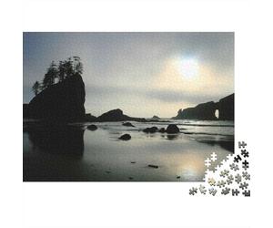 Adult 1000-Piece Jigsaw Puzzle, Olympic Park Solitude, 70x50cm/1000pcs; White Pieces with A Smooth Surface; for Progress Whenever Time Allows