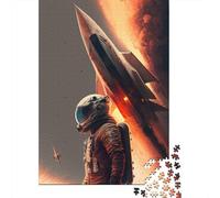 Adult 1000-Piece Jigsaw Puzzle, The Final Frontier, 52x38cm/1000pcs, White Pieces with A Smooth Surface; for Calm Hands-on Time after Work