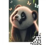 Adult 1000 Pieces Jigsaw Puzzles Cute Panda Puzzling Challenging Difficult Jigsaw Puzzle Paper DIY Home Decoration 38x26cm/1000pcs