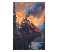 Adult 1000piece jigsaw puzzle Flying Scotsman game 50x70cm