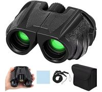 Adult 12 x 25 Binoculars with BAK4 Prism Powerful Compact Binoculars for Bird Watching, Theatre and Concerts, Hunting and Sports Events