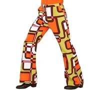 Adult 1970s Groovy Tubes Trousers Retro Disco Fancy Dress