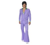 Adult 1970s Suit Mens Music Fashion Icon Fancy Dress Party Stag Costume