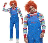 Adult 1980s Officially Licensed Chucky Fancy Dress Costume Mens by Smiffys