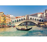 Adult 2000piece puzzle of gondolas near the Rialto Bridge in Venice, Italy, 70x100cm