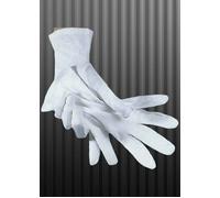 Adult 20s Gangster Deluxe Mens Short White Seamed Gloves Al Capone Fancy Dress