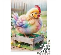 Adult 500 Piece Jigsaw Puzzles Cute Chick Jigsaw Puzzle Wood Jigsaw Brain Challenge Puzzle Toy Game 500pcs (52x38cm)