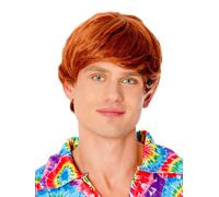 Adult 60s 70s Boy Band Beatles Wig Fancy Dress Short Male Fringe Accessory