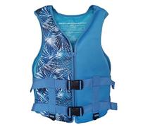 Adult Adjustable Life Jacket for Boating Swimming Kayaking Fishing, Breathable Neoprene Safety Vest with Double-Layer Buckle for Water Sports(Blue A,M)
