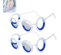Adult Anti-Motion Sickness Glasses, Ultra-Light Portable Nausea Relief Liquid Glasses, Carsickness Airsickness Seasickness Glasses, Travel/Cruise Essentials for Kids and Adults (2Pack)
