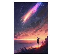 Adult Artistic Jigsaw Puzzle, Anime Twilight Stargazing, 1000 PCS