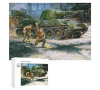 Adult Artistic Jigsaw Puzzle, T3476 with Infantry Tank, 300 PCS