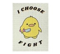 Adult Artistic Jigsaw Puzzle, Violence Funny Duck Fight, 500 PCS