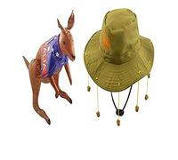 Adult Australian Hat with corks & 70cm Inflatable Kangaroo