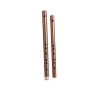 adult Bamboo Flute Mini Piccolo Without Membrane Hole To Play The Beginner's Lesson Flute Instrument Original Color D Key(1,Fkey)