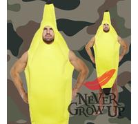 SALE Adult Banana Costume Funny Fruit Party Stag Do Night Fancy Dress Costume