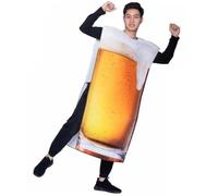 Adult Beer Bottle Fancy Dress October Beer Festival Halloween Costume Stag Do Parties Stein Oktoberfest Novelty Dress Up Outfit for Men and Women