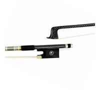 Adult Beginner Violin Bow 1pcs Professional Silver Woven Grid Carbon Fiber 4/4 Violin Bow White Horsetail(1)