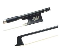 Adult Beginner Violin Bow 4/4 Carbon Fiber Violin Bow Grid Silver Bk Wire Wrap Balance
