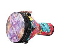 Adult Beginners 12 Inch African Drum Adjustable Sound, Djembe Drum for Band Performances, Family Gatherings Darbuka Drum(Large 12inch B)
