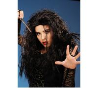 Boland 10103273 86411 Rock Mick Wig - Unisex Curly Black Synthetic Hair for Rock-Themed Costumes, Parties, and Cosplay - Unique Design