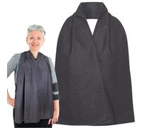 Adult Bib Scarf - Dignified Alternative to Adult Bibs | Washable and Reusable Clothing Protectors, Black-diamond,