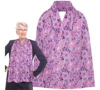 Adult Bib Scarf - Dignified Alternative to Bibs | Washable and Reusable Clothing Protectors for Eating, Midnight Garden, One size