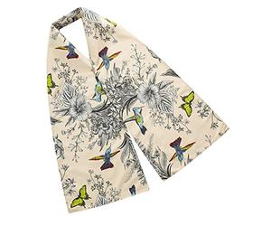 Adult Bib Scarf for Women Lightweight Soft Polyester Dining Scarf with Adjustable Snap Buttons Machine Washable Clothing Protector for Messy Meals and Daily Use