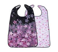 Adult Bibs - Double Layer Waterproof Bibs,Clothing Protector for Elderly Rehabilitation Care Feeding Food Eating