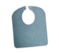 Adult Bibs Mealtime Clothes Protector Washable for Elderly Seniors Men Women Blue S 21.26x17.72in