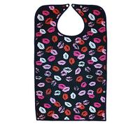 Adult Bibs Waterproof Washable Dining Bibs Reusable Clothing Protector fit for The Elderly,Patient (Lips)