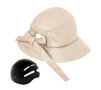 Adult Bikes Helmet Woman - Bicycles Helmet Hat Shaped Helmet - Adjustable Fashionable Wide Brim Hat Unisex Design for Hiking Fishing Outdoors Camping Daily