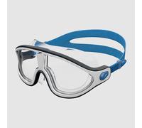 Speedo Unisex-Adult Biofuse Rift Mask Swimming Goggles | Open Water Swim Mask | Anti-fog | Anti-leak Goggles, Bondi Blue/White/Clear, One Size