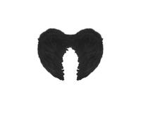 Adult Black Angel Feather Wings - Large Fancy Dress Costume Accessory for Halloween, Gothic Angel, Demon, Cosplay, Parties & Stage Performances