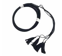 Adult Black Arab Headband with Tassels, Muslim Men Headscarf, Islamic Clothing Headwear Rope, Man Saudi Arabic Dubai Muslim Headrope(57cm)