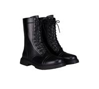 Adult Black Combat Costume Boots for Men and Women, Lace Up Military Style Footwear for Halloween, Black, 9 UK