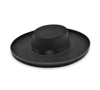 Bristol Novelty BH177 Bandit Felt Hat | 1 Piece | Black | One Size-Adult, unisex