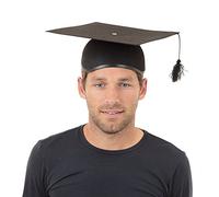 Bristol Novelty BH043A Boart Mortar Board Felt Hat, Unisex-Adult, Black, One Size
