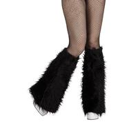 Adult black furry leggings