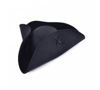 Adult Black Pirate Tricorn Hat