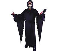 Adult Bleeding Ghost Face Fancy Dress Costume Standard