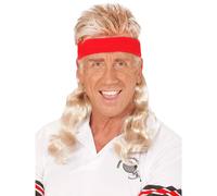 Adult blond mullet headband