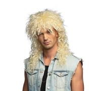 Adult blonde rock singer wig